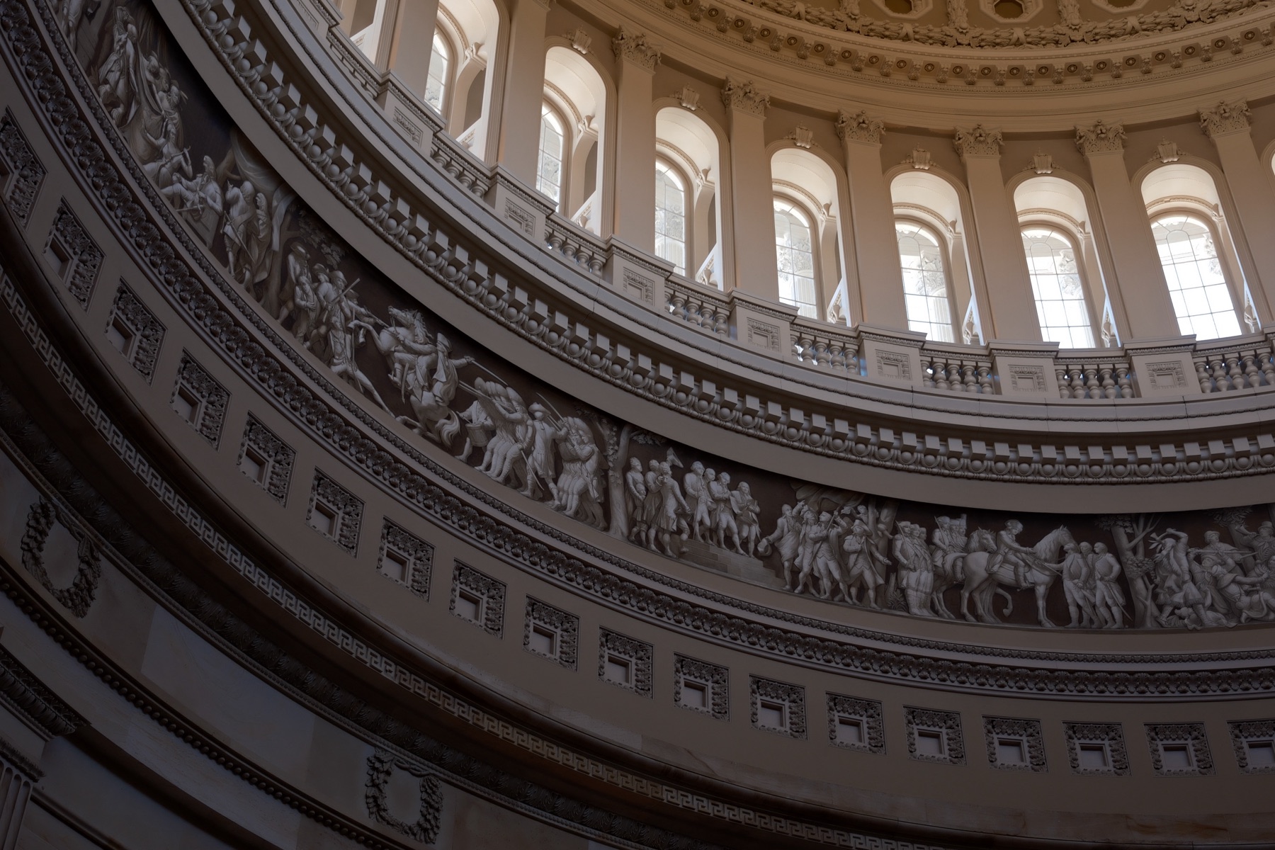 The frieze circling the Rotunda