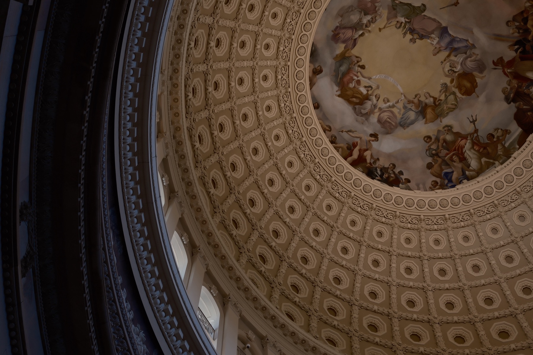The dome coffers from below