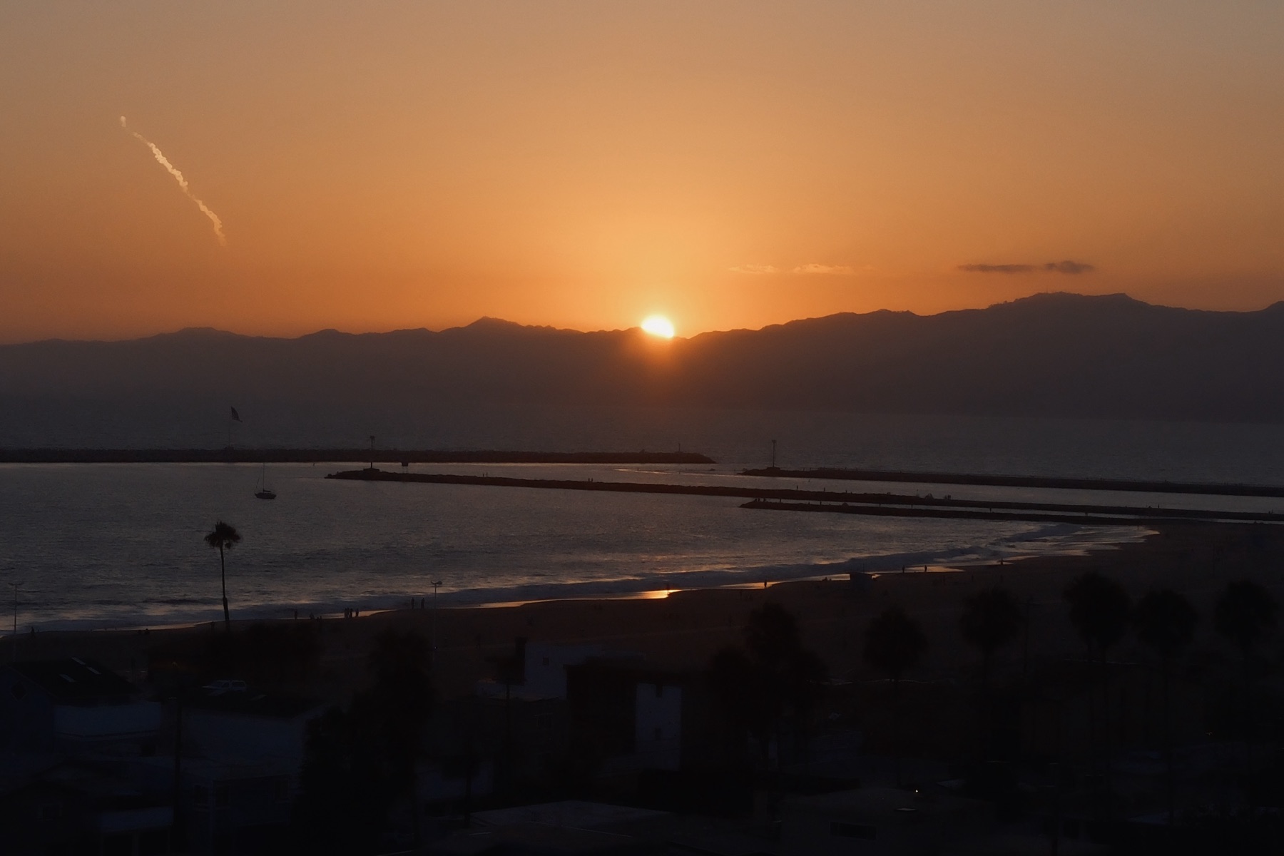 Sunset over the ridge — One Evening in Los Angeles