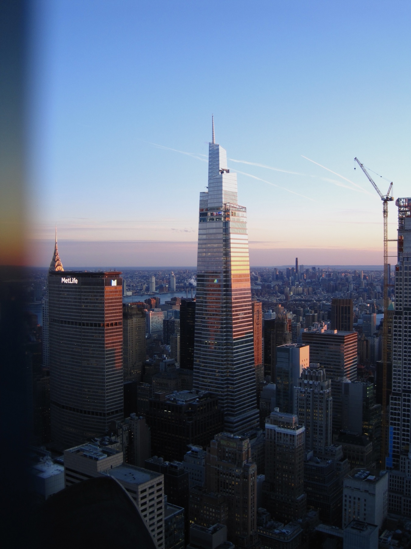 One Vanderbilt catching the last pink light